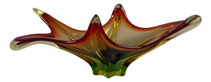 Modern Polychrome Sommerso Murano Glass Centerpiece, 1970s