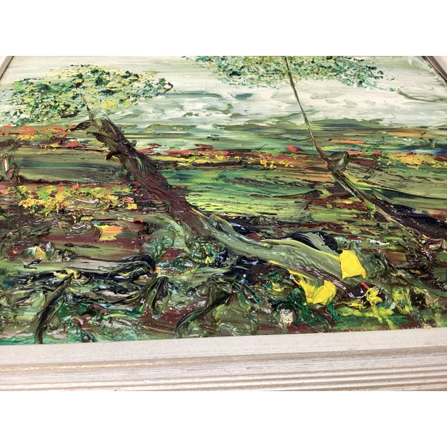 Abstract 1970s Margie Toonder Abstract Landscape Painting For Sale - Image 3 of 7