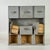 Wood Vintage Primitive Home Constructed Wooden Multi Drawer Display Apothecary Painted Cabinet For Sale - Image 7 of 9