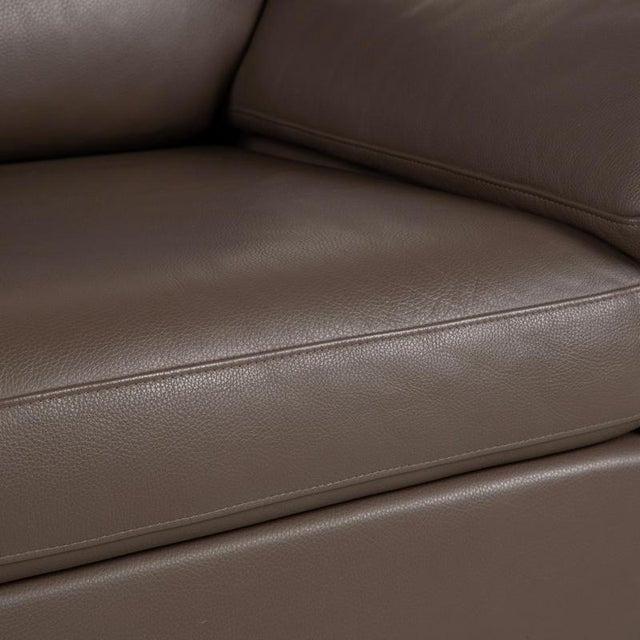 Model 3300 2-Seater Sofa in Brown-Grey Leather from Rolf Benz For Sale - Image 4 of 11