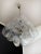 Metal Italian Murano Chandelier, 36 Iridescent Disks For Sale - Image 7 of 9