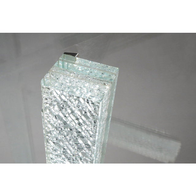 Glass Mikado Coffee Table by Maurice Barilone for Roche Bobois, 1990 For Sale - Image 7 of 13