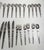 Mid-Century Modernist 38 Piece Stainless Steel Flatware Set in San Moritz for National For Sale - Image 14 of 18