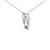 Contemporary .925 Sterling Silver Diamond Accent and Black Enamel French Bullldog 18" Inch Pendant Necklace inch (I-J Color, I2-I3 Clarity) For Sale - Image 3 of 6