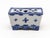 Dutch Delft Style Blue & White Ceramic Flower Brick, France Early 20th C. For Sale In New York - Image 6 of 9