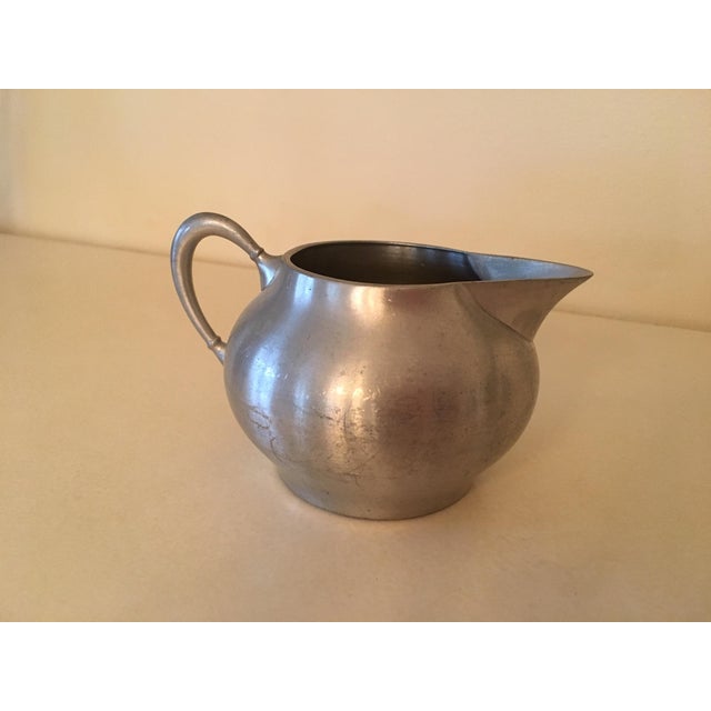 20th Century Traditional Metawa Holland Real Pewter Tea Set 6 Pieces