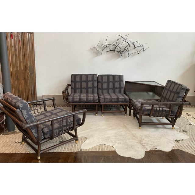 Vintage Rattan Lanai Sofa Attr. To John Eisner for Ficks Reed, Circa 1970 For Sale - Image 14 of 15