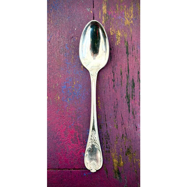 1920s 1920s Christofle “Marly” French Silver-Plated Flatware Set – 34 Pieces, Louis XIV Pattern For Sale - Image 5 of 10