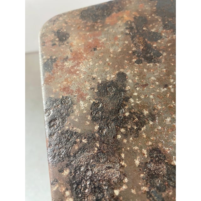 Industrial Steel Dining Table + 3 Ziggurat Chairs For Sale - Image 12 of 18