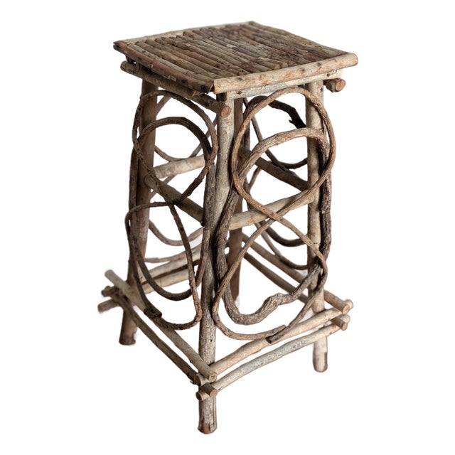 Antique Adirondack Twig Occasional Table For Sale