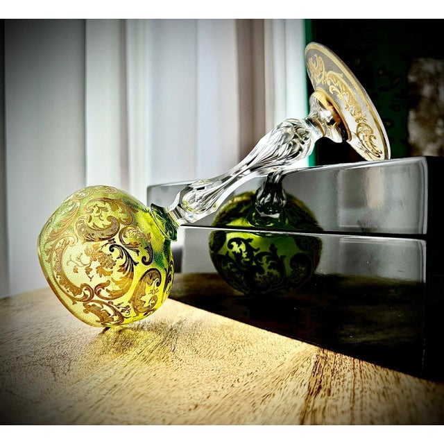 Antique Gilded Crystal Roemer Wine Glasses, 1890s, Set of 6 For Sale - Image 12 of 18