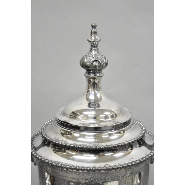Antique Reed & Barton 1929 English Regency Silver Plated Samovar Tea Set - 4 PCS For Sale - Image 12 of 18