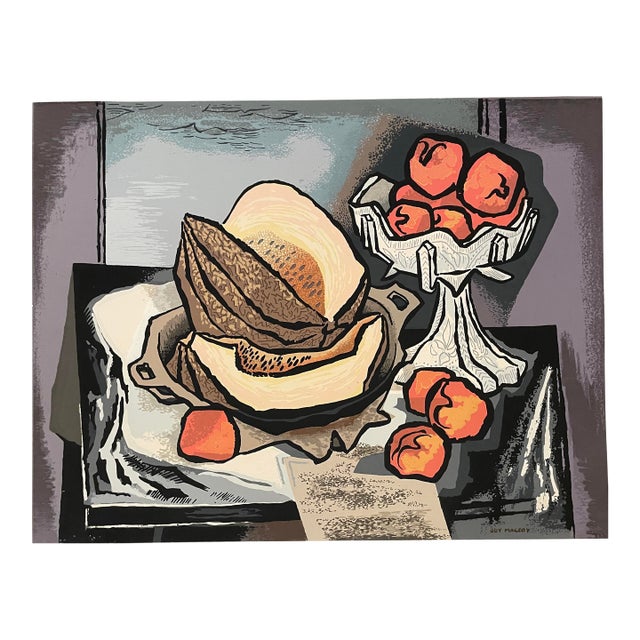 1950s Guy Maccoy Still Life Serigraph For Sale