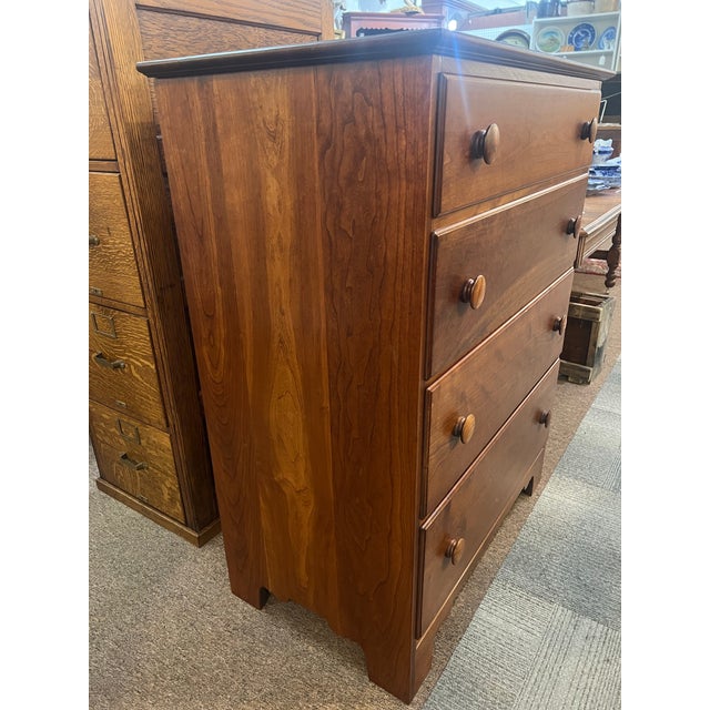 Arts & Crafts L. G. Stickley Solid Cherry Arts and Crafts Mission Chest of Drawers Dresser For Sale - Image 3 of 8