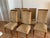 1930s French Art Deco Chestnut Wood & Silk Dining Chairs - Set of 6 For Sale - Image 11 of 11