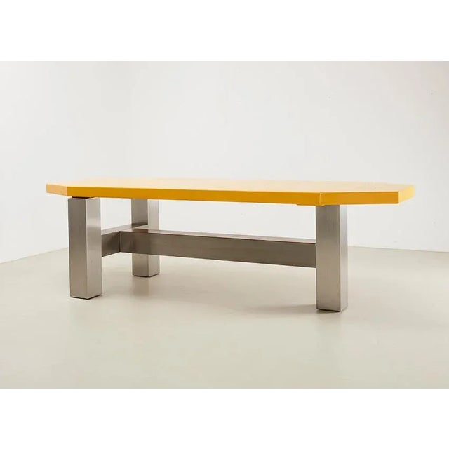 Very rare postmodernist dining table, model te20 'carol', designed by martin visser and joke van der heyden in 1987 for 't...