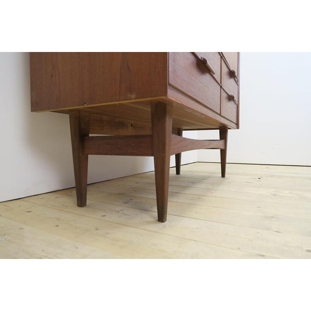 Tall Teak Sideboard, Denmark, 1960s For Sale - Image 10 of 11