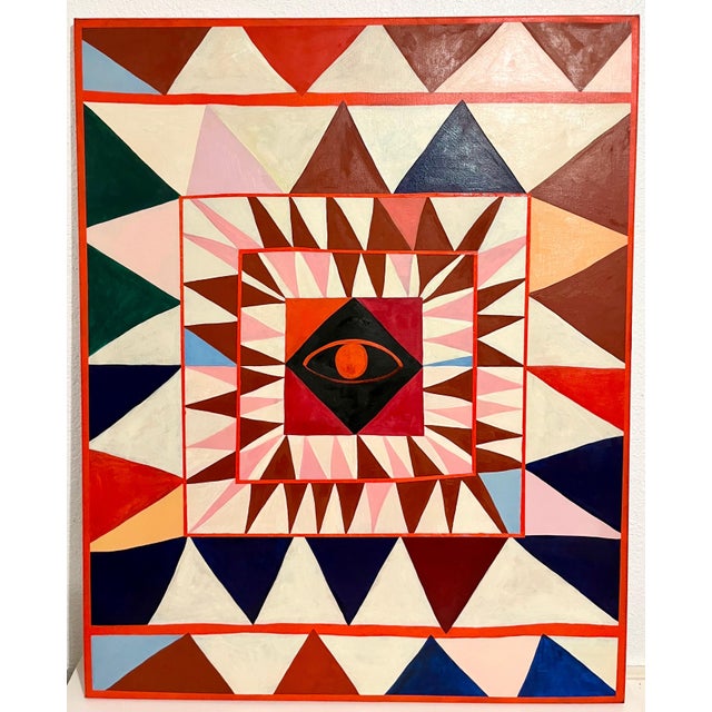 Ces McCully, Australian, b. 1982 Untitled (Altar), 2021 Signed and dated CES '21 on the reverse Oil on canvas 39 1/2 x 31...