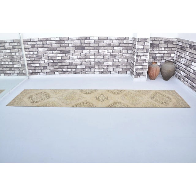 1960s Long Vintage Turkish Runner Rug For Sale - Image 11 of 11