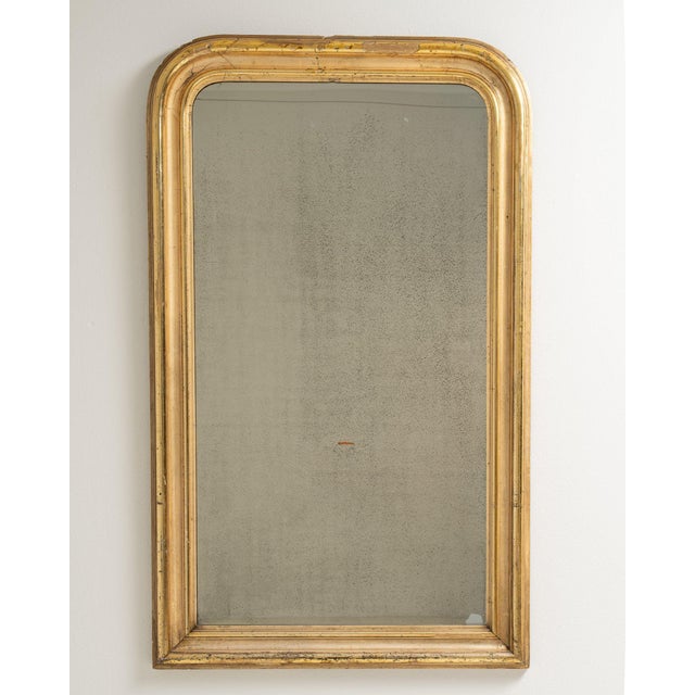 19th Century France Gold Wood Mirror For Sale - Image 4 of 10