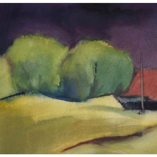 Fritz Kohlstädt, Gehöft auf Bornholm, 1990, Watercolor For Sale - Image 3 of 6