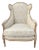 French Heritage Bergere Style Arm Chair For Sale