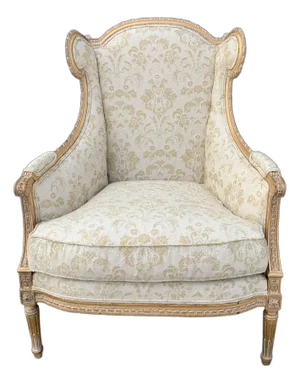 French Heritage Bergere Style Arm Chair
