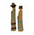 Vintage Large Native American Man & Woman Sand Folk Art Sculptures- a Pair For Sale - Image 9 of 9