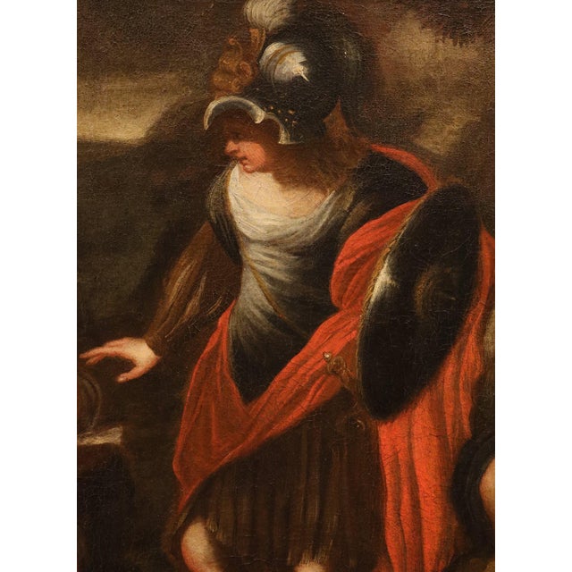 17th Century Workshop of Stefano Magnasco, Erminia Among the Shepherds, 1680, Oil on Canvas For Sale - Image 5 of 16