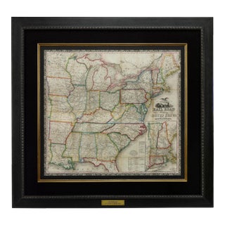 1866 Ensign & Bridgman's Rail Road Map of the United States, Showing Depots & Stations For Sale