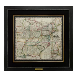 1866 Ensign & Bridgman's Rail Road Map of the United States, Showing Depots & Stations