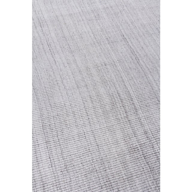 Not Yet Made - Made To Order Hamm Hand loom Wool/Viscose Silver Rug-12'x15' For Sale - Image 5 of 8