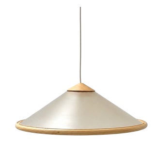 Ceiling Light in Fiberglass and Wood by Giovanni Offredi for MC Selvini, Italy, 1970s For Sale
