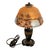 Antique Art Deco Moe Bridges Reverse Painted Landscape Boudoir Table Lamp 1920 For Sale - Image 10 of 17