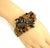 Mid-Century Modern Vintage Citrine Crystal Art Glass Bracelet 1950s For Sale - Image 3 of 9