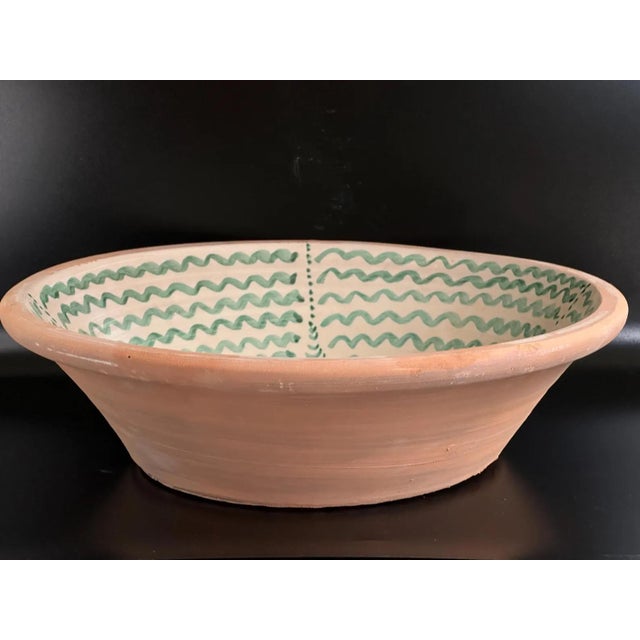Ceramic Large Spanish Fajalauza Ceramic Lebrillo Bowl For Sale - Image 7 of 9