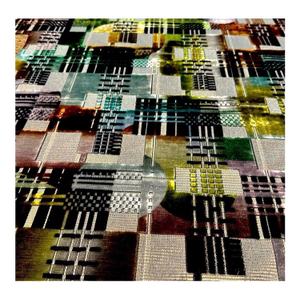 Cut Velvet Upholstery Fabric Luxury Mid Century Style. McM, Industrialist, Graphic, Geometric Print. Modern, Luxury Fabric From Designers Guild