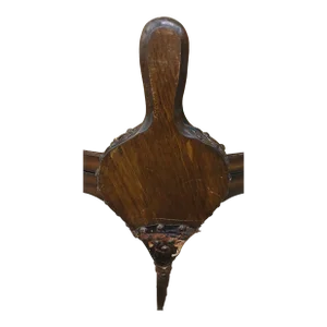 Vintage Wooden Bellows With Iron Tip