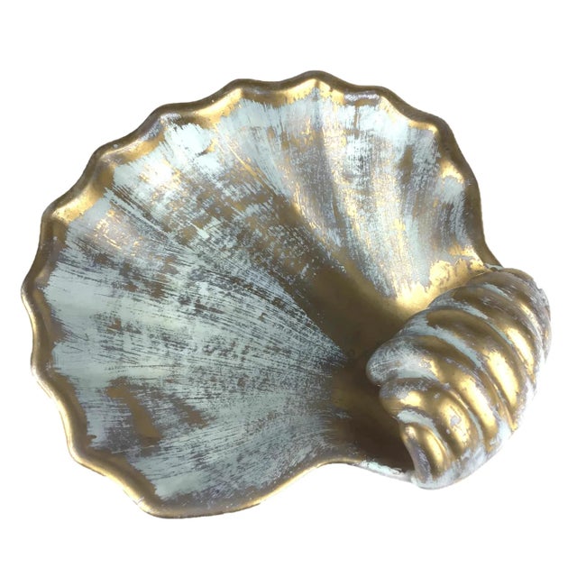 1970s Hand Painted Gold Stangl Trinket Dish For Sale - Image 10 of 10