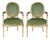 Mid-Century Italian Berger Chairs With French Louis XVI Styling - Pair For Sale