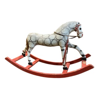 Early 20th Century English Rocking Horse For Sale