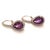 Natural Finely Faceted Quality Amethyst Diamond Earrings 14k Gold 4.25 TCW Certified $3,950 120527 Please look at the...