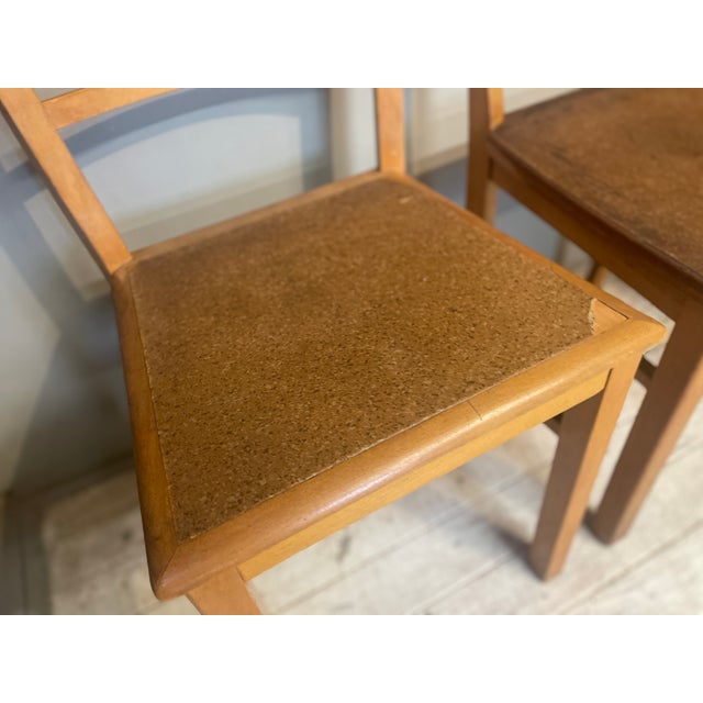 Vintage Bauhaus Chairs in Beech, 1950s, Set of 4 For Sale - Image 15 of 18