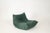 Set of Togo Lounge Chair and Teal Fabric by Michel Ducaroy for Ligne Roset, 1973 For Sale - Image 11 of 18
