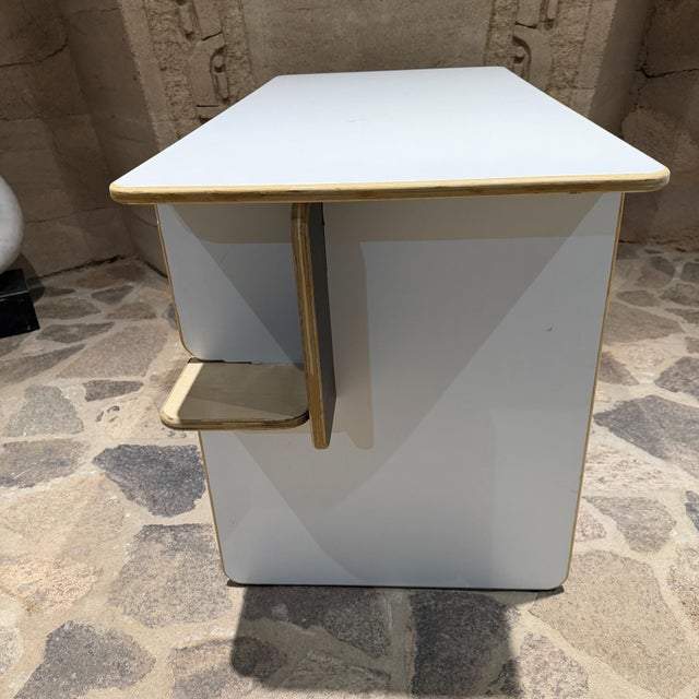 For your consideration, a Custom Desk Soft Edges VDG 26 PR. Constructed with birch plywood and formica top in white and...
