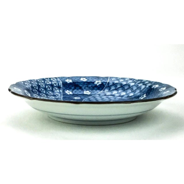 Japanese Vintage Hand Painted Japanese Porcelain Signed Collectible Plate For Sale - Image 3 of 10