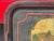 18th/19th Century Hand Painted and Artisan Formed Tole Tray - Large Size - New England Village Imagery For Sale - Image 4 of 9