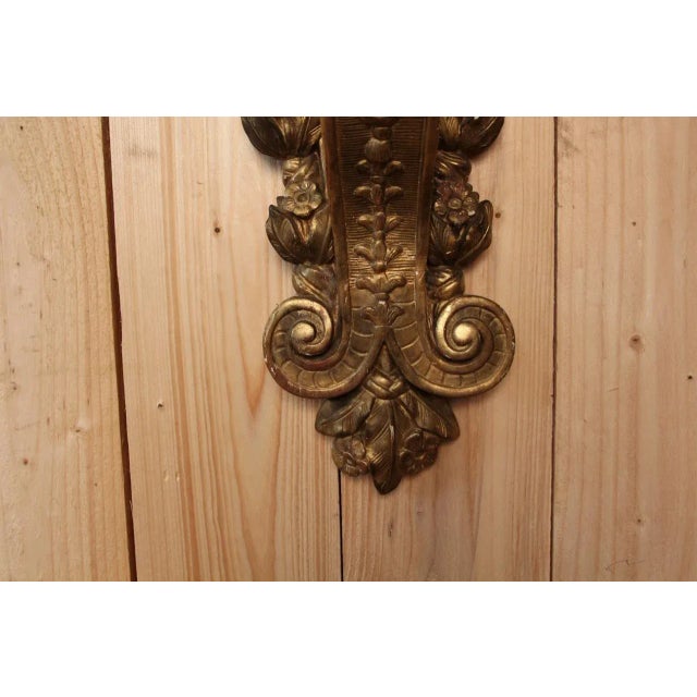 Gold Large Antique Wall Console in Gilded Wood For Sale - Image 8 of 9