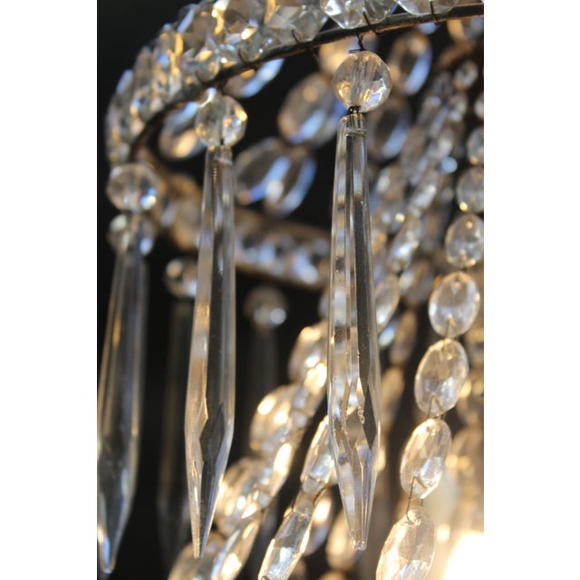 Antique French Chandelier in Crystal, 1800s For Sale - Image 13 of 16
