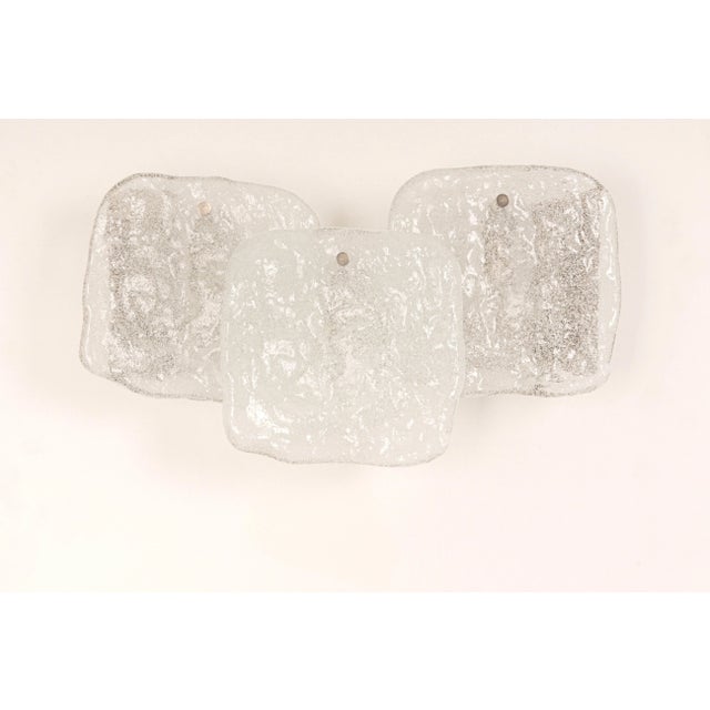 1960s Large Wall Lights in Murano Glass from Kalmar, Austria, 1960s, Set of 2 For Sale - Image 5 of 12